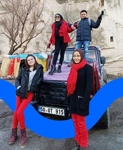 Pelanggan bergambar di Cappadocia, Turkiye